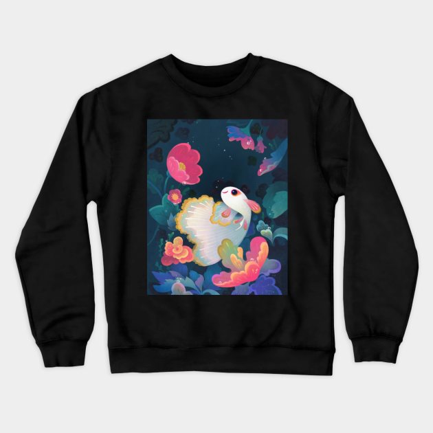 Flower guppy Crewneck Sweatshirt by pikaole